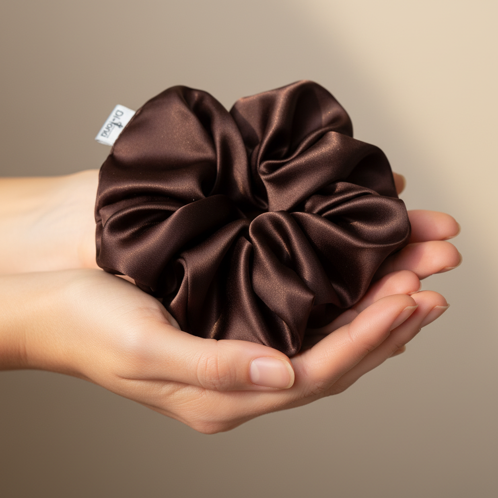 Тъмно кафяво скрънче в дланите - по-голям размер