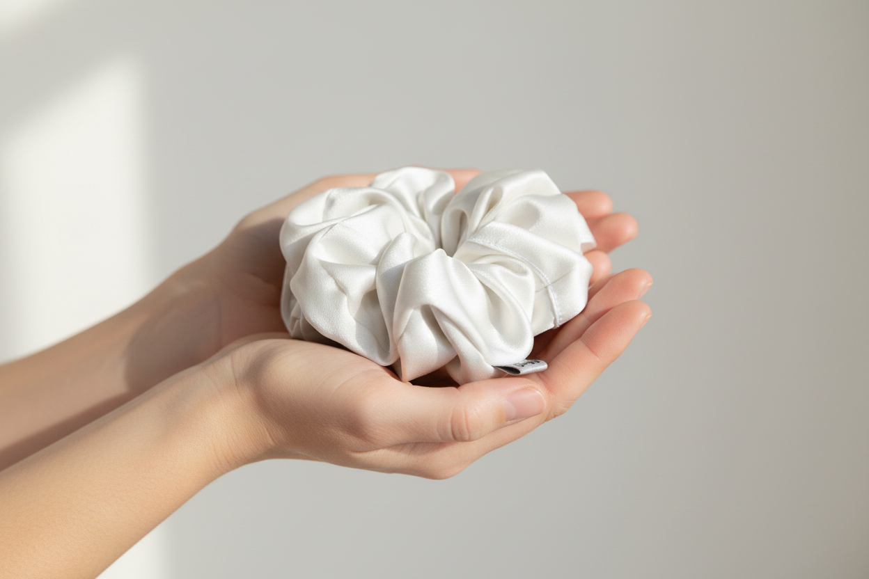 Сребристо скрънче в дланите на момиче