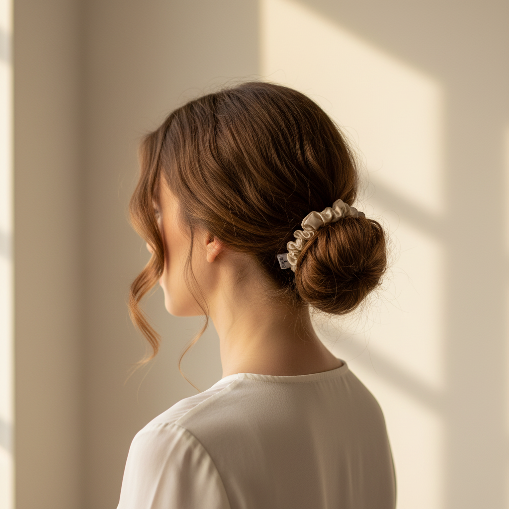 Малко копринено скрънче в косата