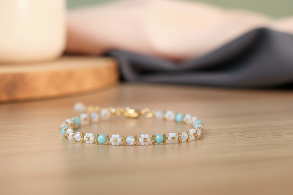 Низана гривна на дървен фон