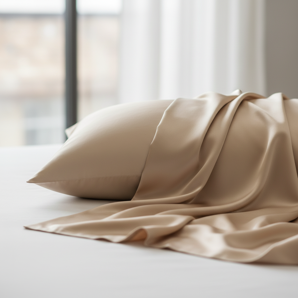 Копринена калъфка - Тъмно бежова (22 муме)
