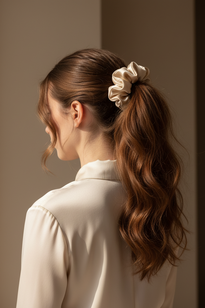 XL шампанско скрънчи на коса